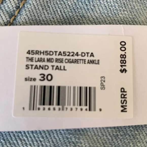 JOE’S JEANS The Lara Mid Rise Cigarette ankle jeans in stand tall size 30 - Picture 11 of 13